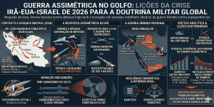 Guerra Assimétrica no Golfo: Lições da Crise Irã-EUA-Israel de 2026 para a Doutrina Militar Global