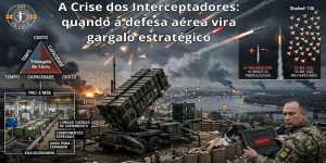 A Crise dos Interceptadores: quando a defesa aérea vira gargalo estratégico